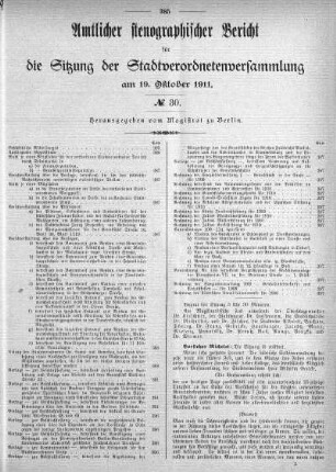 No. 30, 19. Oktober 1911