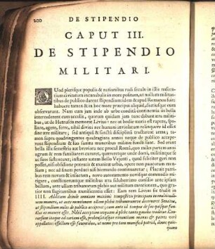 Caput III. De Stipendio Militari.