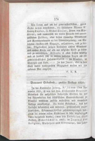 578-579 "Brunners Gebetbuch"