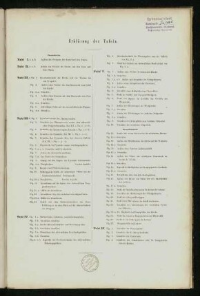 Erklärung der Tafeln