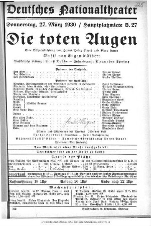 Die toten Augen