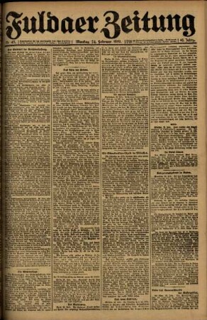 Ausgabe vom Montag, den 24. Februar 1919.