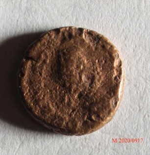 Römische Münze, Nominal Halbcentenionalis, Prägeherr Arcadius, Prägeort nicht bestimmbar, Original