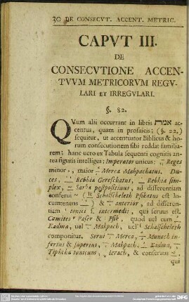 Caput III. De Consecutione Accentuum Metricorum Regulari Et Irregulari