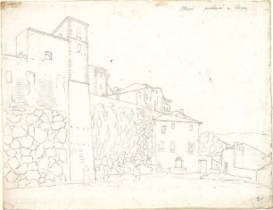 Neureuther, Gottfried von; Cori (Latium, Italien); Studien - Stadtmauer (Ansicht)