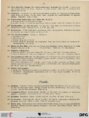 Plastik (Nr. 543-566)