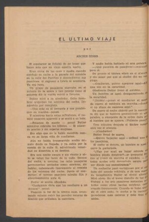 El último viaje
