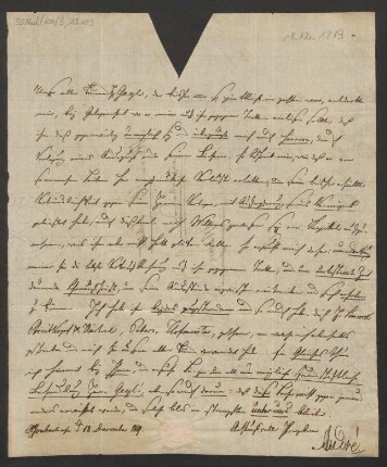 Brief an B. Schott's Söhne : 18.12.1819