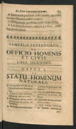 Caput I. De Statu Hominum Naturali