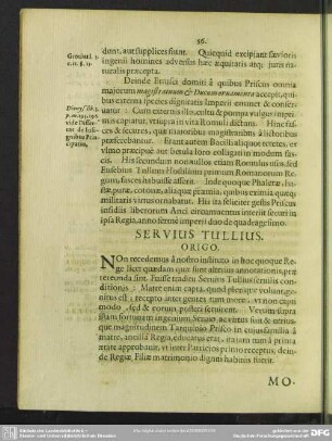 Servius Tullius Origo