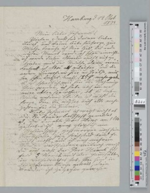 Brief an Johannes Brahms