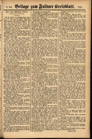 Zweite Ausgabe vom Samstag, den 07. September 1895.