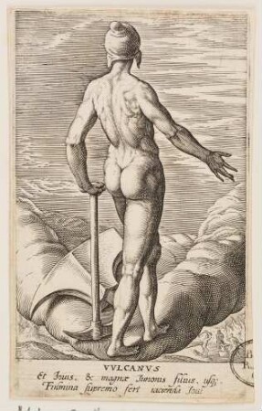 Vulcanus, aus der Reihe von de deis gentium imagines aliquot iconicae aeneis tabulis (...)