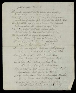 Nr. 16/4: Epistel an mein Schwesterchen. [Gedicht], Ohne Ort, ohne Datum