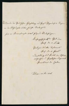 Sommersemester 1846