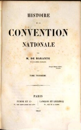 Histoire de la Convention nationale. 3