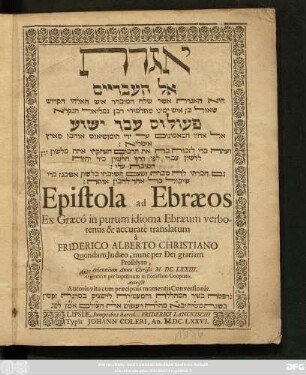 [...] Epistola ad Ebraeos