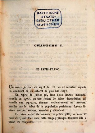 Les mystères de Paris : Par Eugène Sue, 1