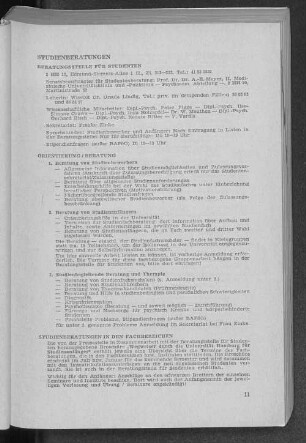Studienberatungen