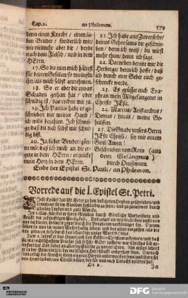 Vorrede auf die I. Epistel St. Petri.