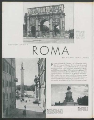 Roma : Recuerdos de viaje
