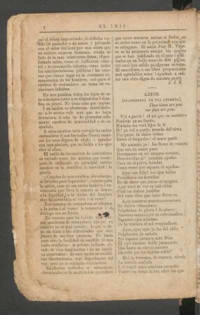 Adiós. : (Fragmentos de una leyenda).