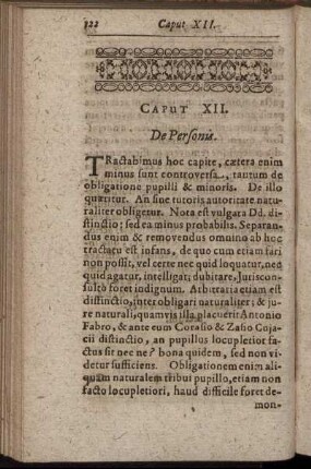 Caput XXI. De Personis.