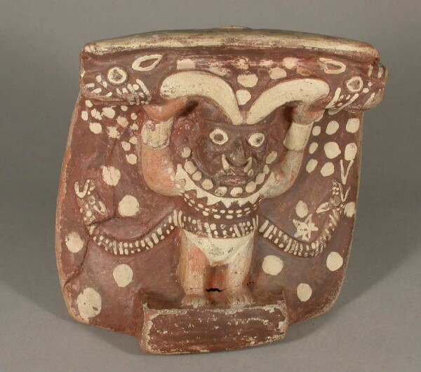 Relief: standing anthropomorphic figure under the double-headed snake