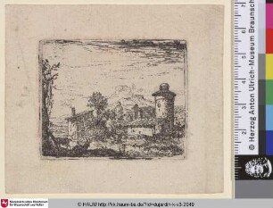 [The small Lanscape with two Goats; Landscape with Two Goats; Le petit paysage aux deux chevres; Kleine Landschaft mit zwei Ziegen]