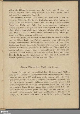Rügens Hünengräber, Wälle und Burgen
