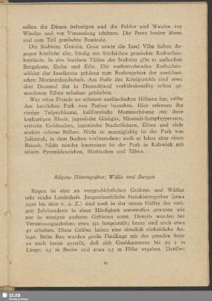 Rügens Hünengräber, Wälle und Burgen
