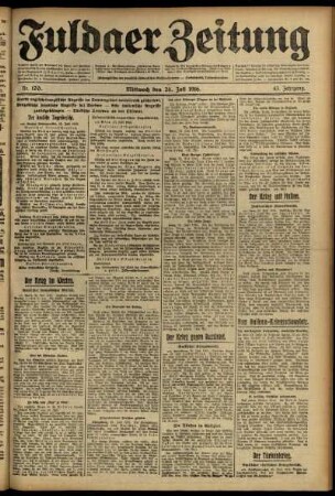 Ausgabe vom Mittwoch, den 26. Juli 1916.
