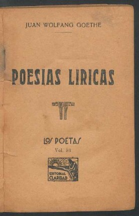 Poesías líricas