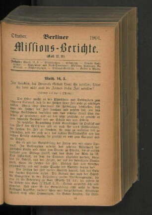 Oktober. 1901.