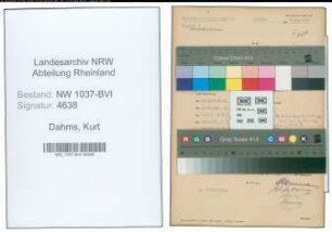 Entnazifizierung Kurt Dahms , geb. 24.10.1908 (Lehrer)