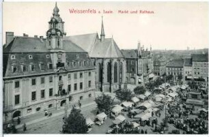 Weißenfels. Markt mit Rathaus