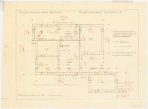 Wohnhaus Regierungsrat Fuhrmann, Berlin-Zehlendorf: Fundamentplan 1:50