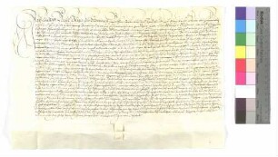 Christoph Veihel, Bürger zu Ellwangen, erhält als Träger der Ludwig Schweickers Vettern vom Propst Wolfgang zu Ellwangen das Lehen zu Röhlingen.