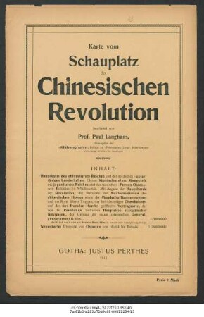Schauplatz der chinesischen Revolution