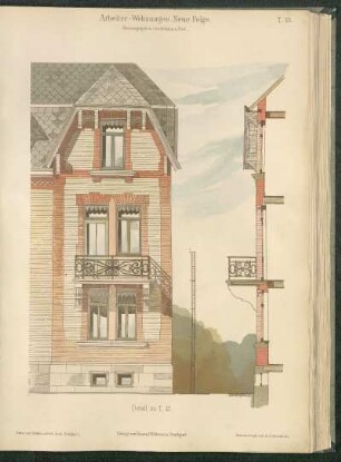 Arbeiter-Wohnungen, Detail zu T. 12.