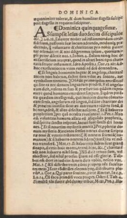 Dominica quinquagesimae.