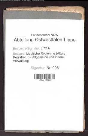 Berichte und Strafsachen des Gogerichts im Amt Schwalenberg