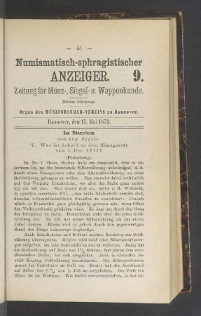 9. 15. Mai 1872