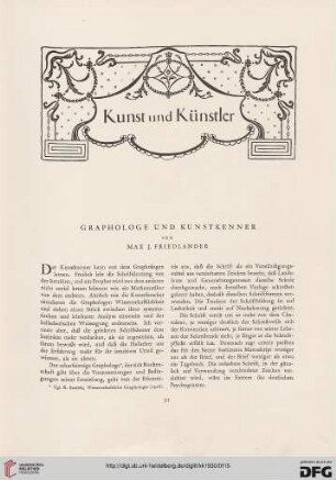 Graphologe und Kunstkenner