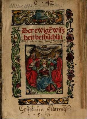 Der ewige[n] wiszheit betbüchlin