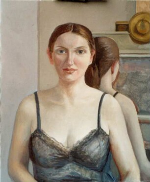 Lena vor dem Spiegel (unvollendet)