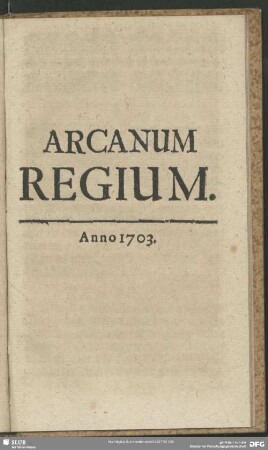 Arcanum Regium