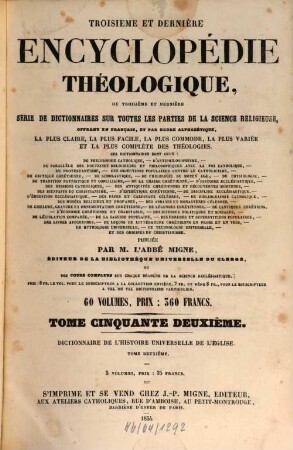 Dictionnaire de l'histoire universelle de l'église : Embrassant ... l'histoire des idées, des faits, des actes, des personnages etc. ..., 2