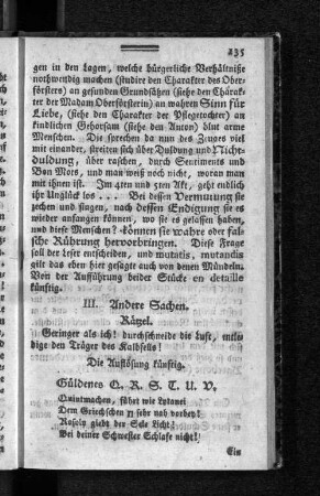 Rätzel.