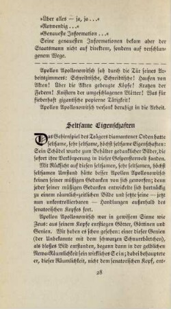 Seltsame Eigenschaften